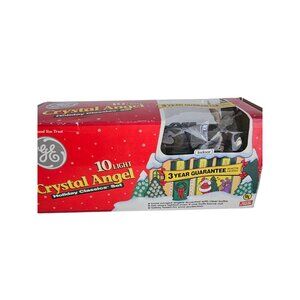 VTG GE Crystal Angel Holiday Lights 10 light set Opened Box